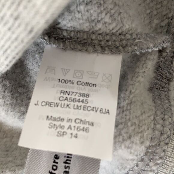 J Crew classic casual sweatshirt crew neck grey sz S Small - Picture 6 of 11